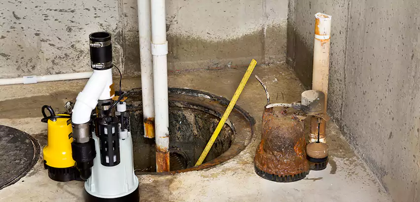 Installing Sump Pump in Finished Basement in Eagle, ID